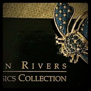 Joan Rivers quilting bee navy blue new